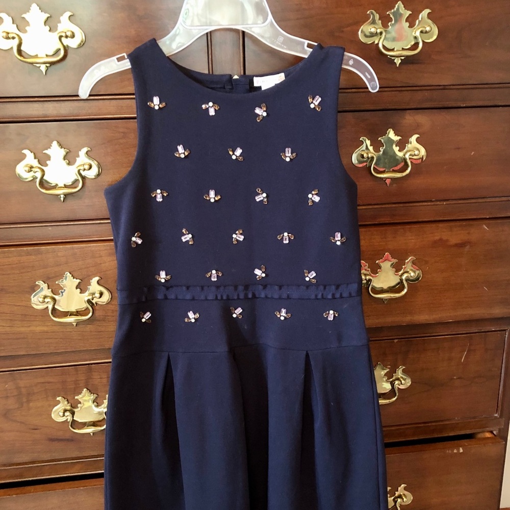 Girls JCrew/Crewcuts Jeweled Bee Dress